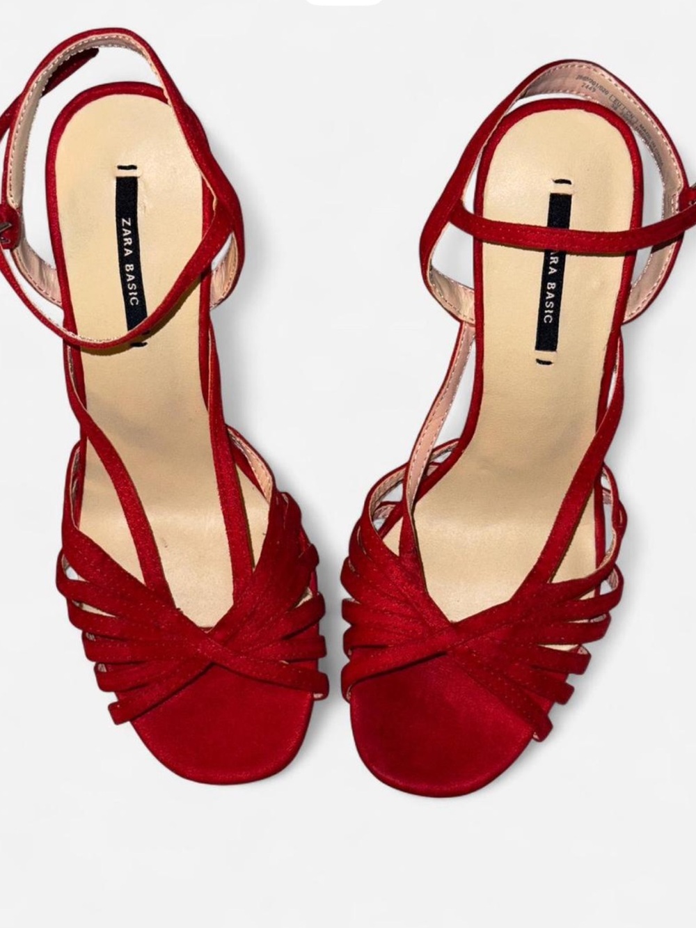Zara Red Strappy Heels